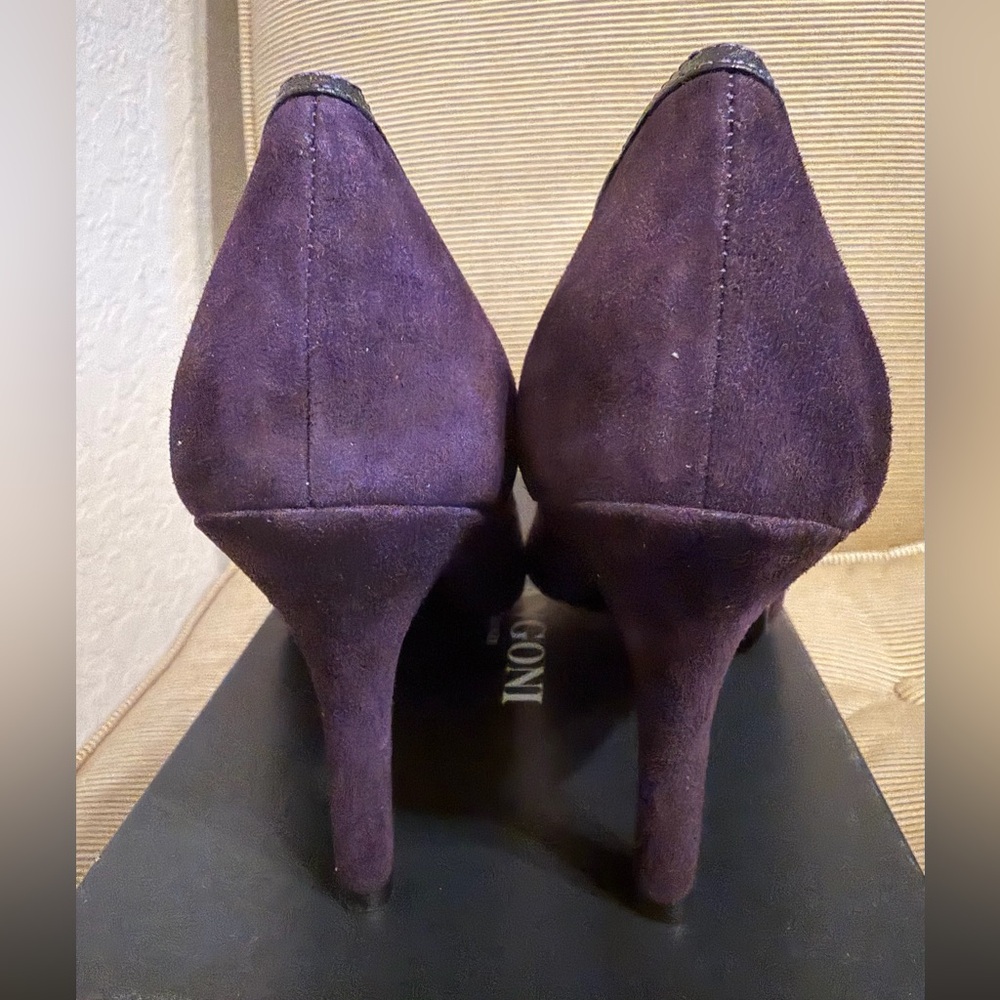NWT Clay by Rangoni Italian Leather/Suede Women's Pumps - Size 8AA - Picture 11 of 17